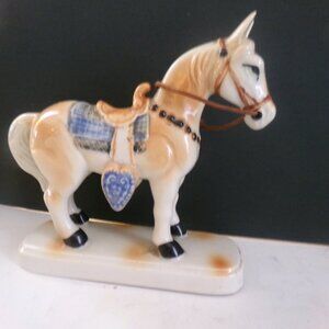 vintage porcelain horse figure.